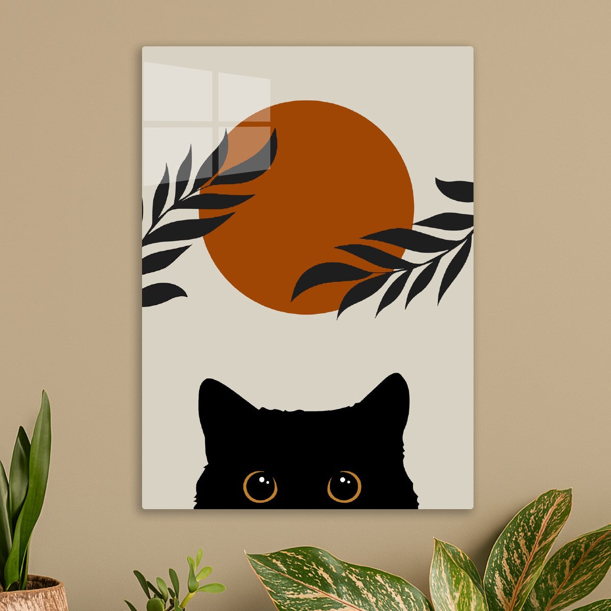 Black Cat Japanese moon