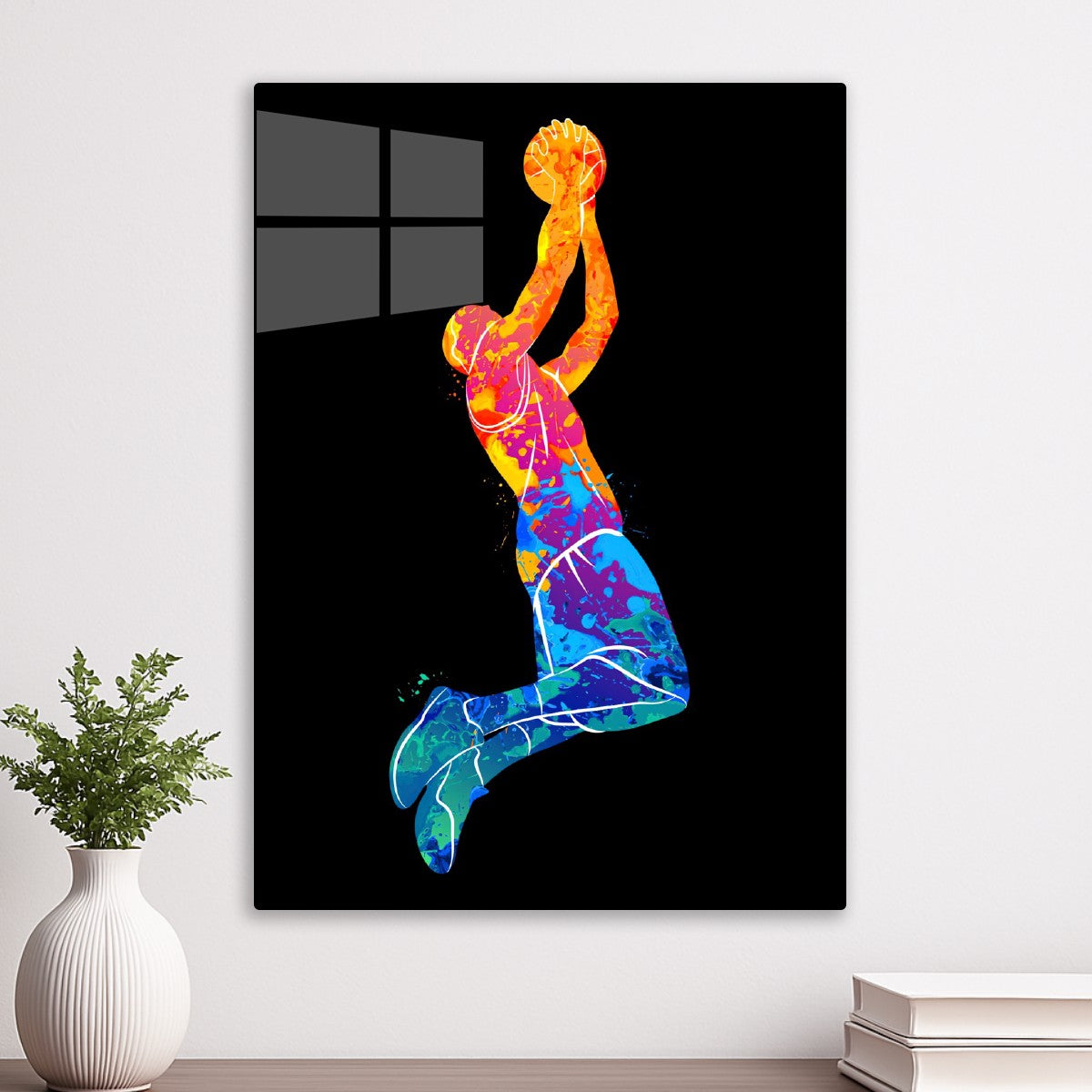 Grabbing Basketball, Pop art style 