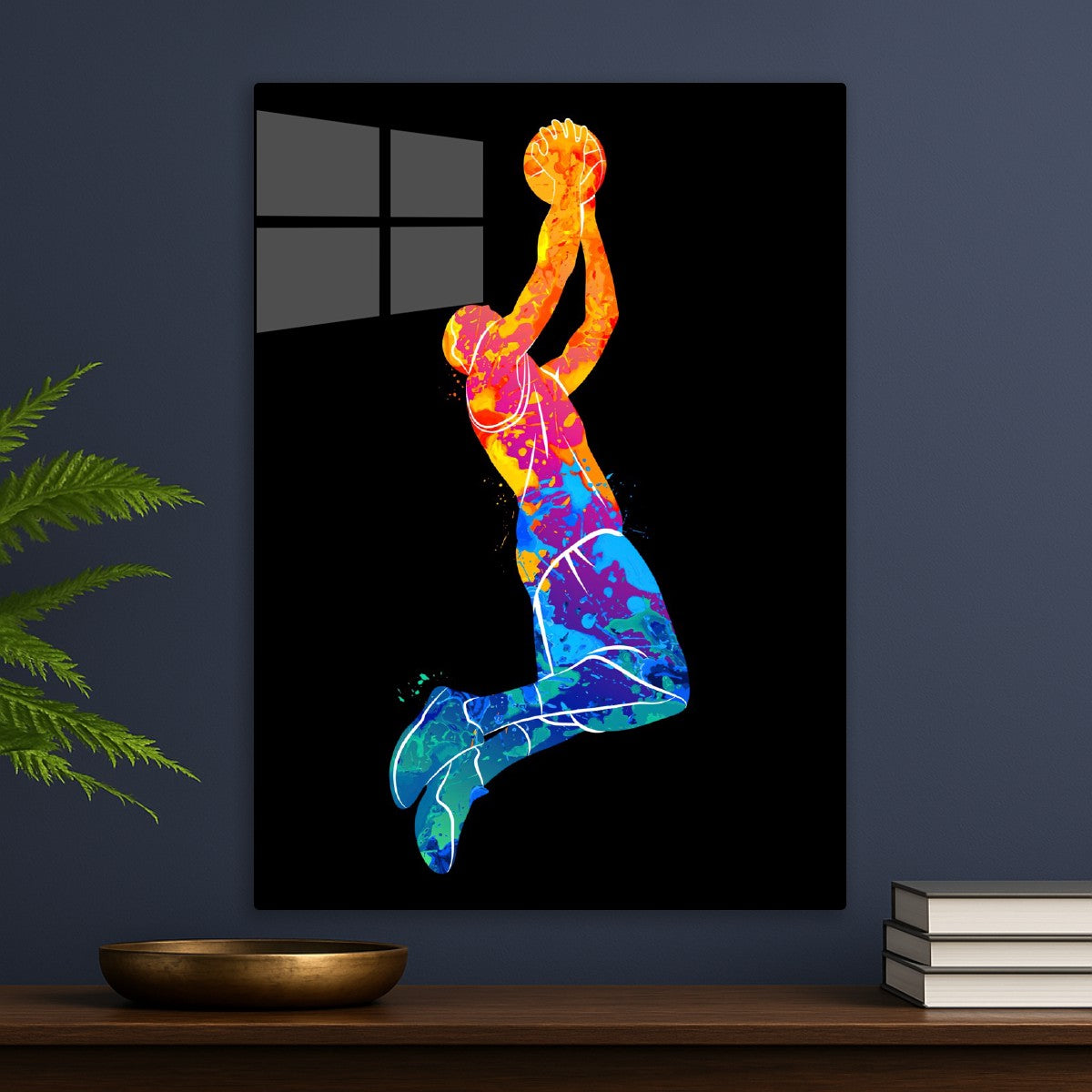 Grabbing Basketball, Pop art style 
