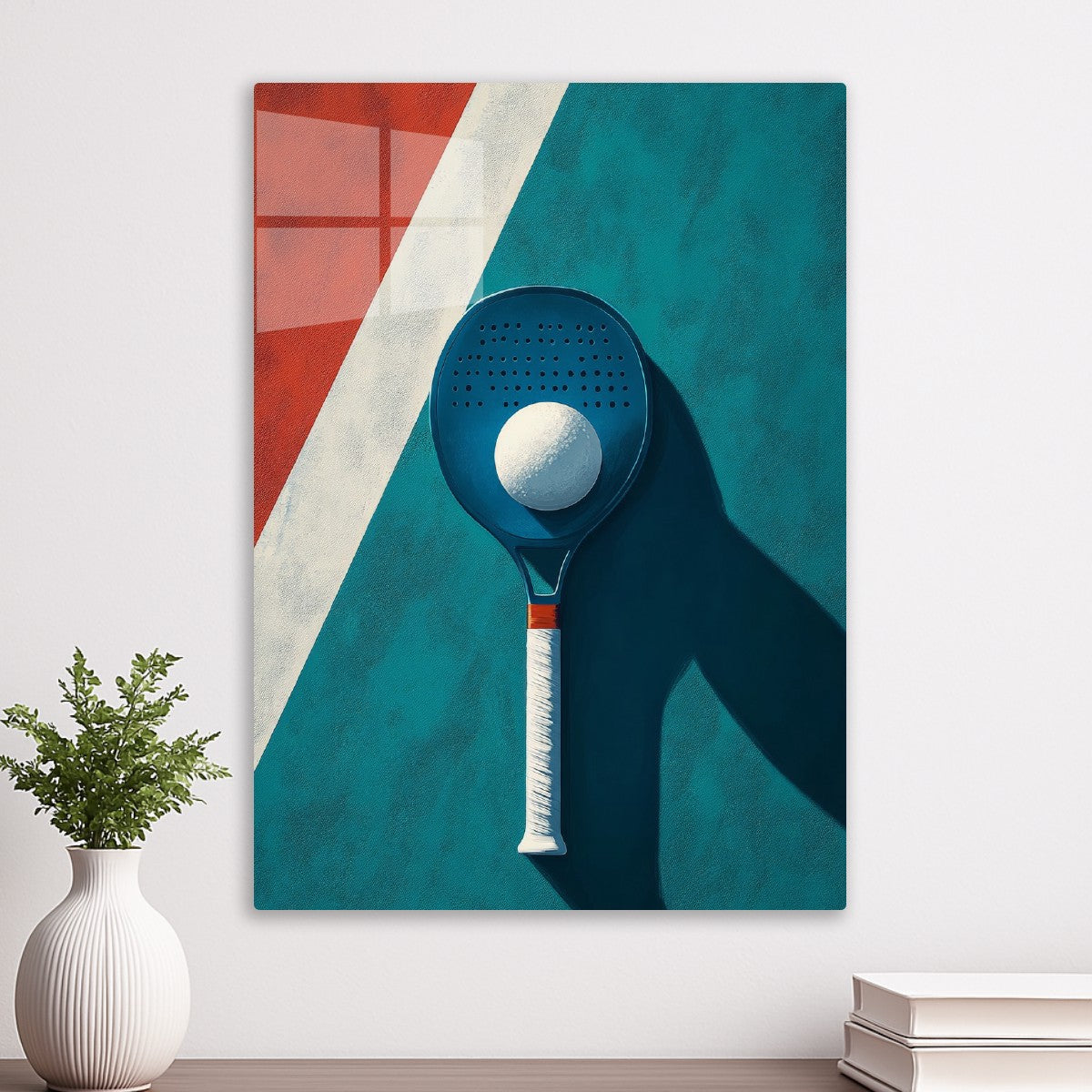 Paddle and Ball Minimalist Art