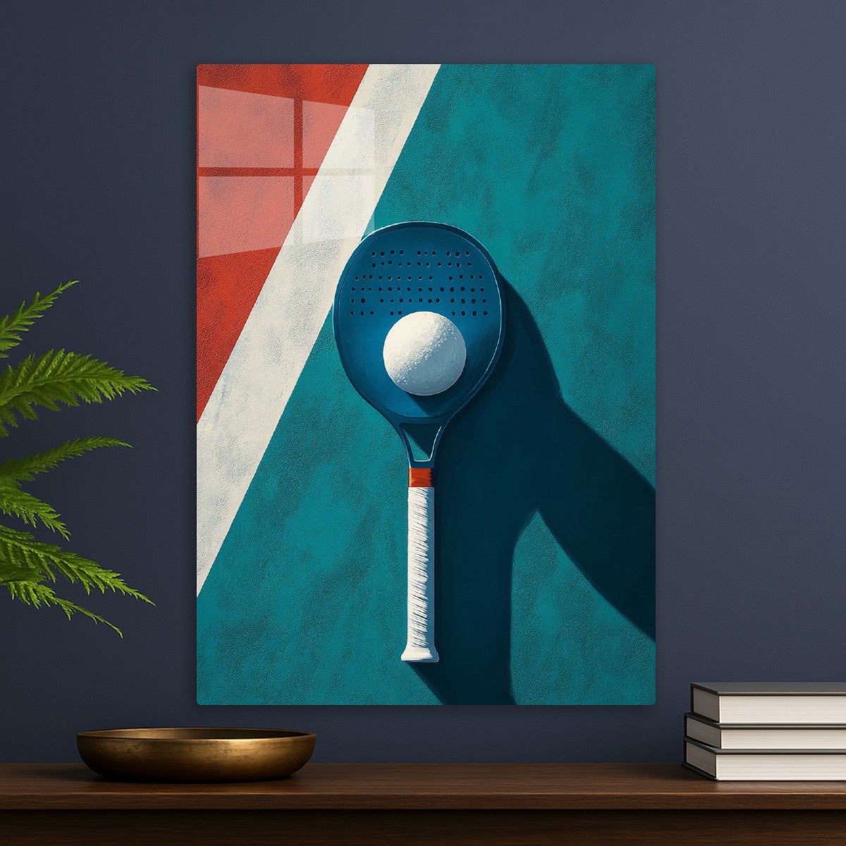 Paddle and Ball Minimalist Art