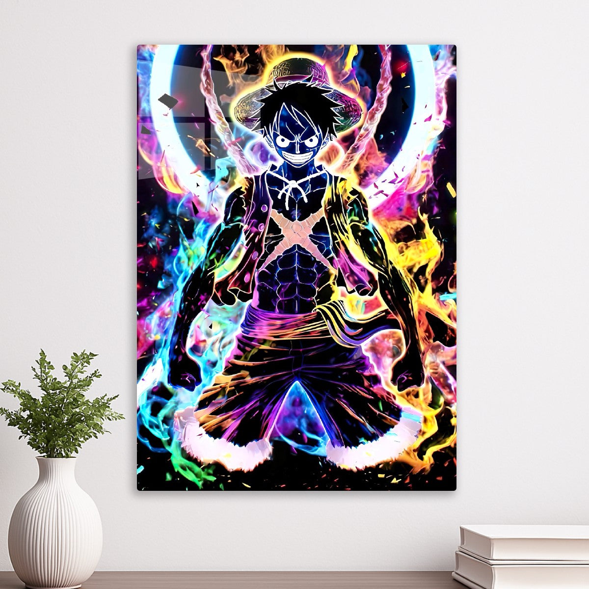 Luffy neon art, One Piece