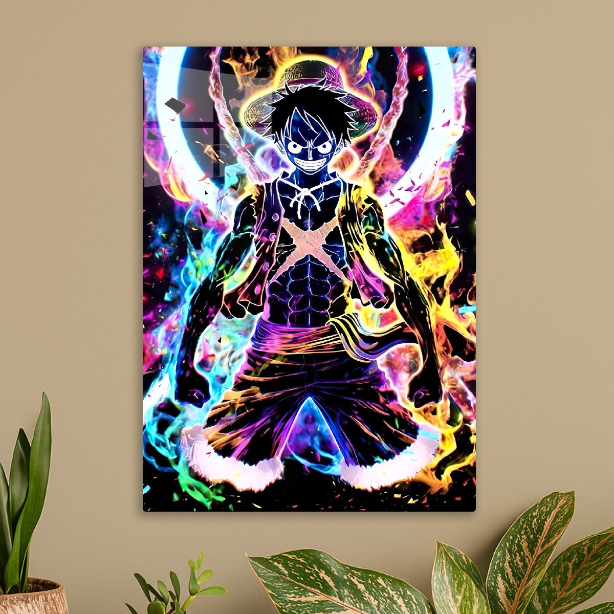 Luffy neon art, One Piece