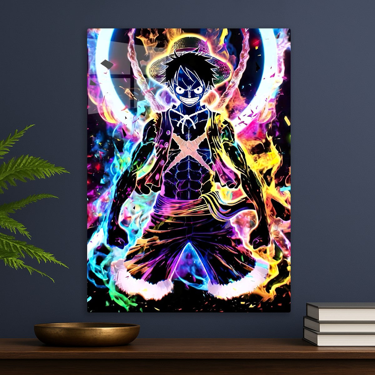 Luffy neon art, One Piece