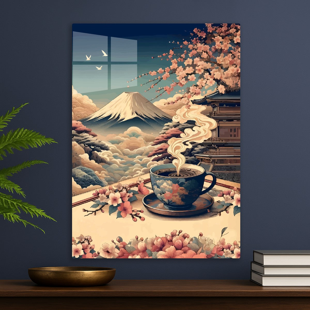 Cherry blossom and coffee