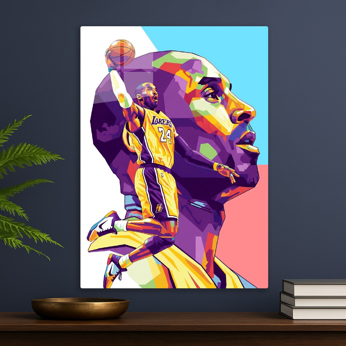 Kobe Bryant pop art portrait