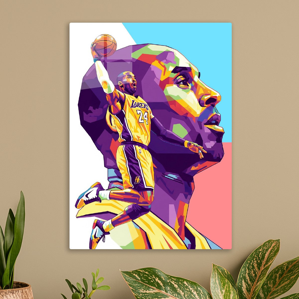 Kobe Bryant pop art portrait