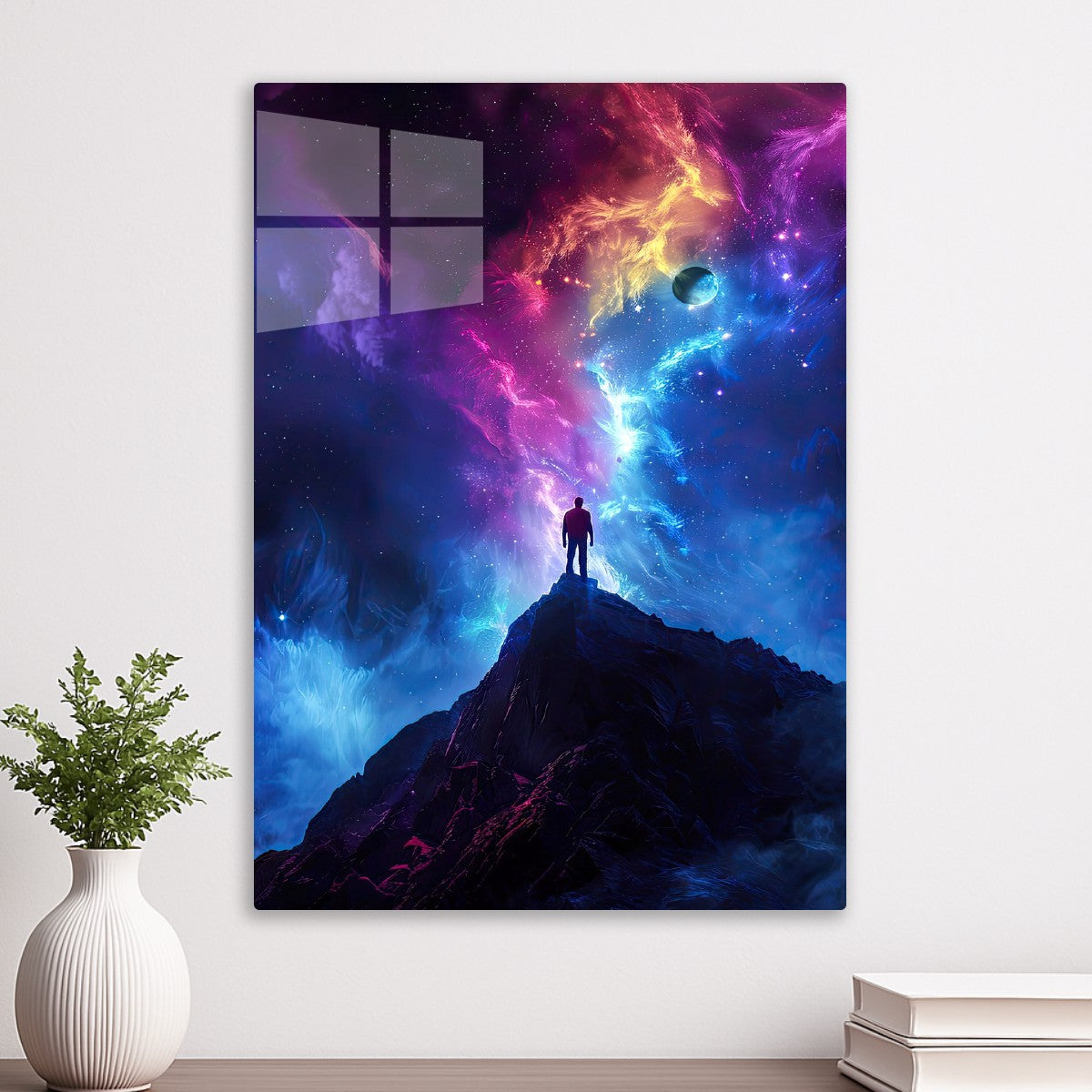 Space Reflection rainbow art