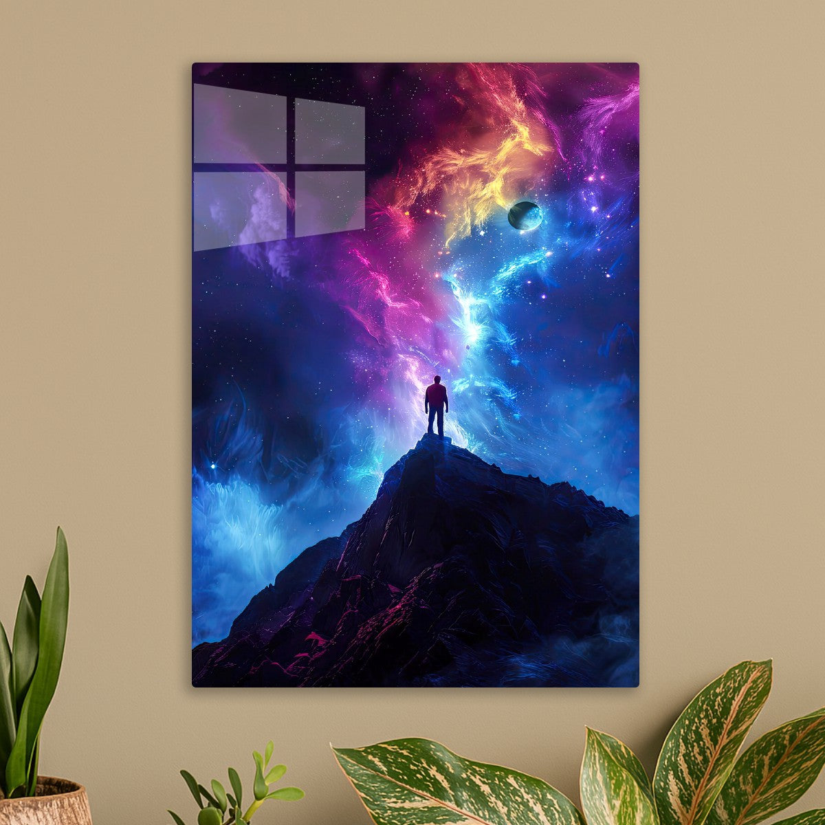 Space Reflection rainbow art