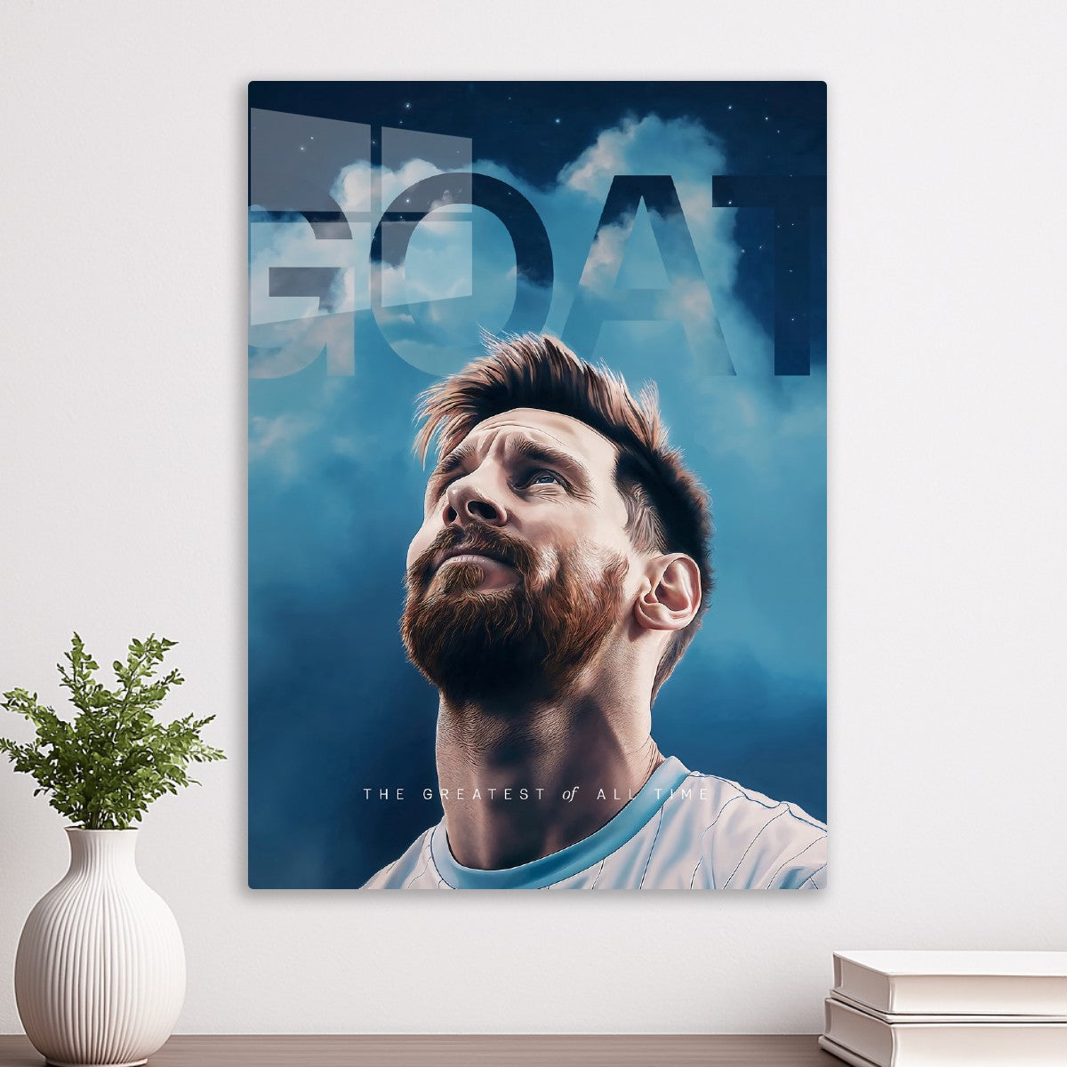 Lionel Messi GOAT Art