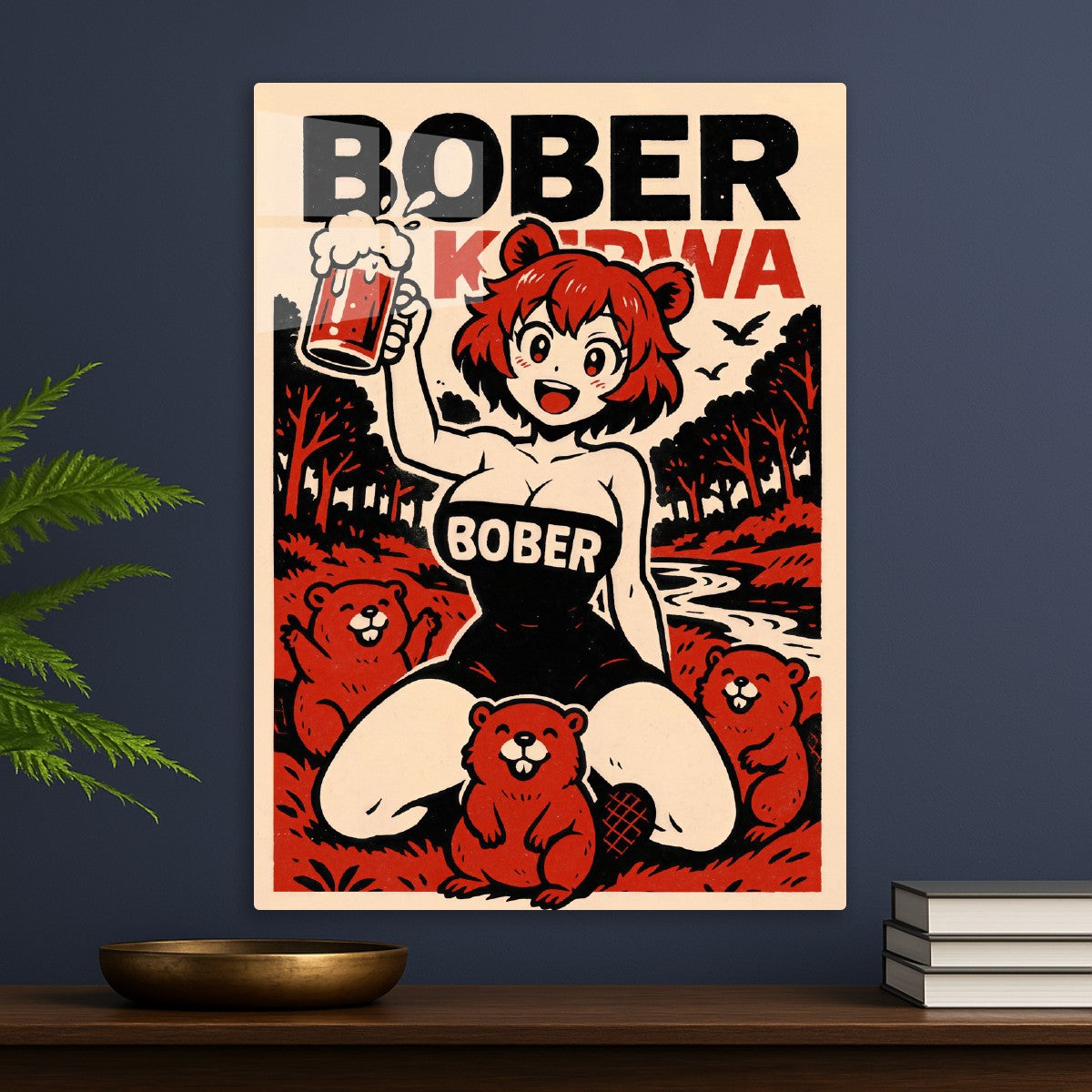 Anime Bober Kurwa and Beer