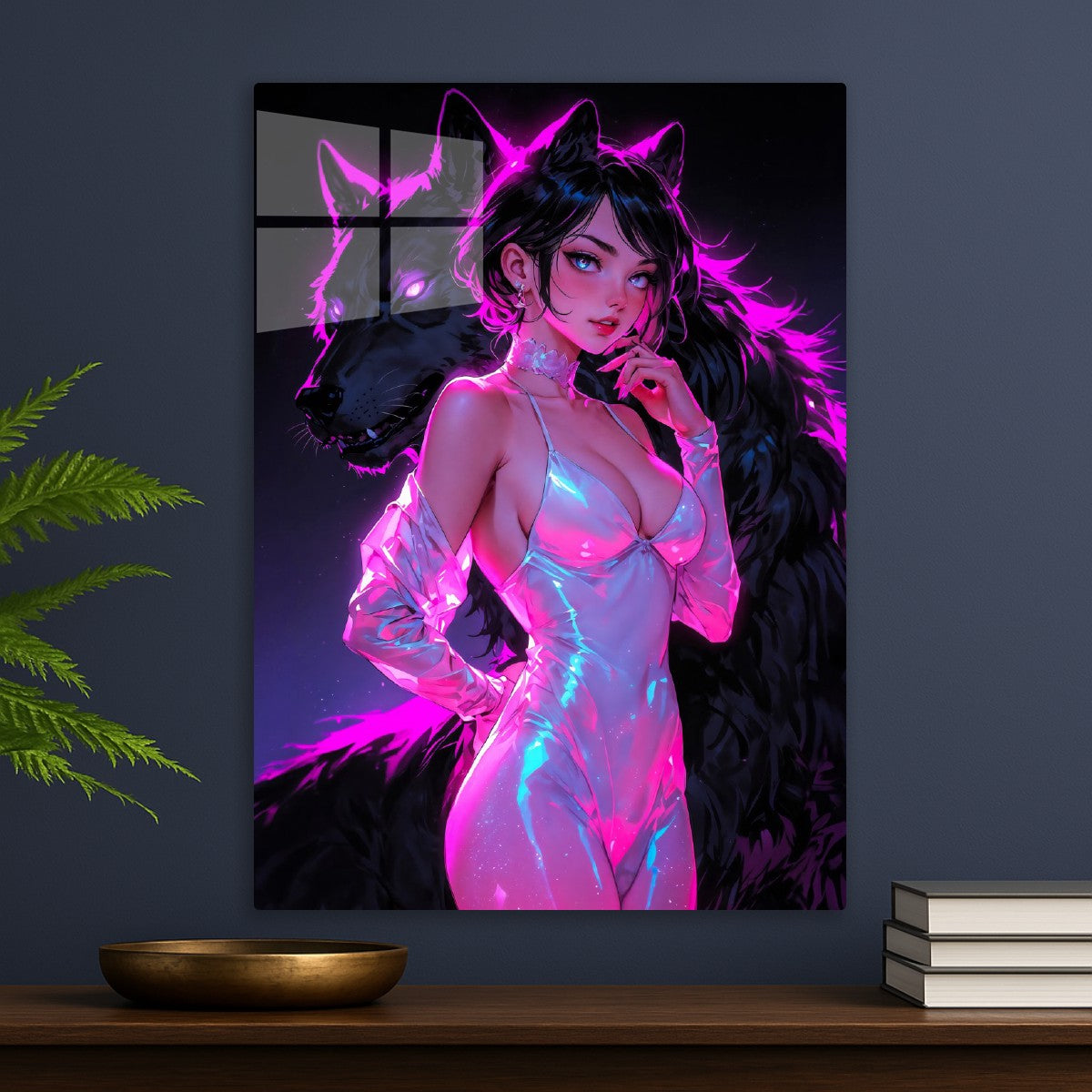 Neon Wolf Lady