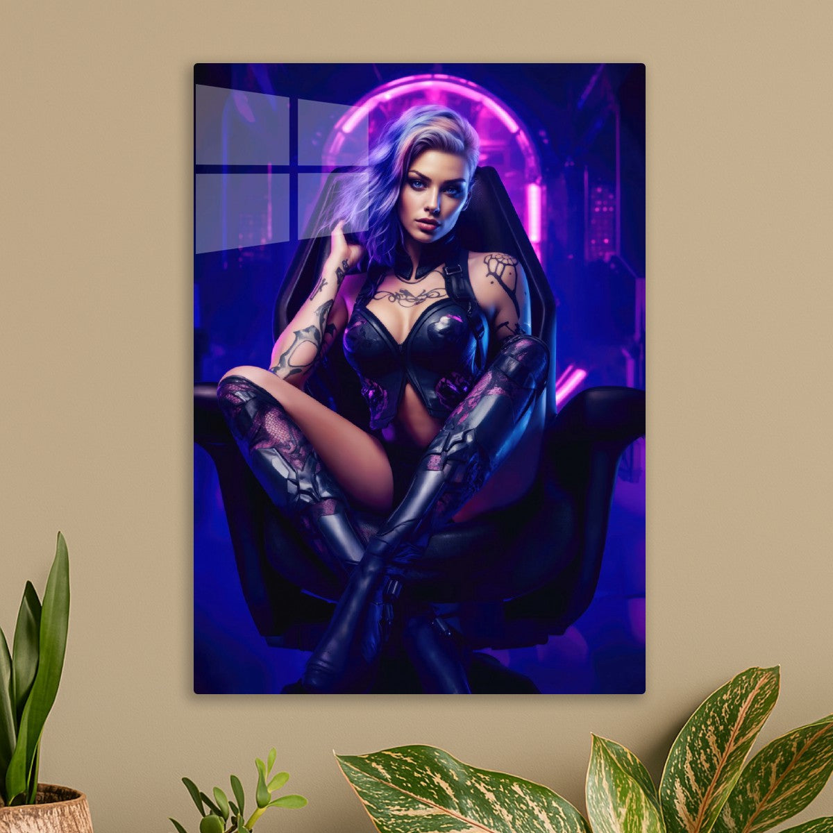Cyberpunk Gamer Girl