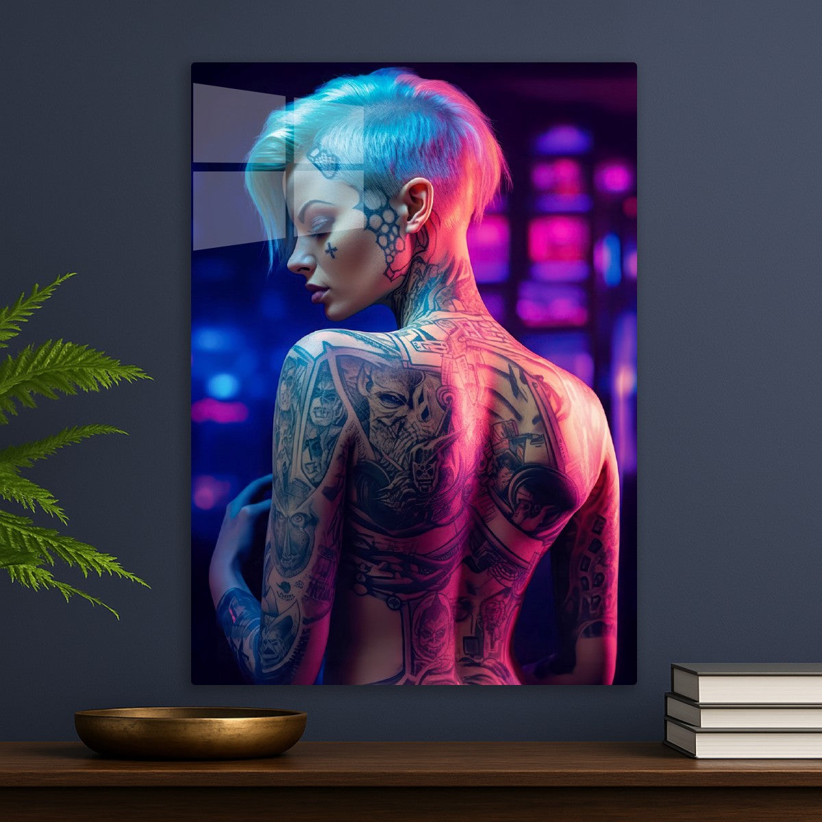 Erotic Girl with Tattoos