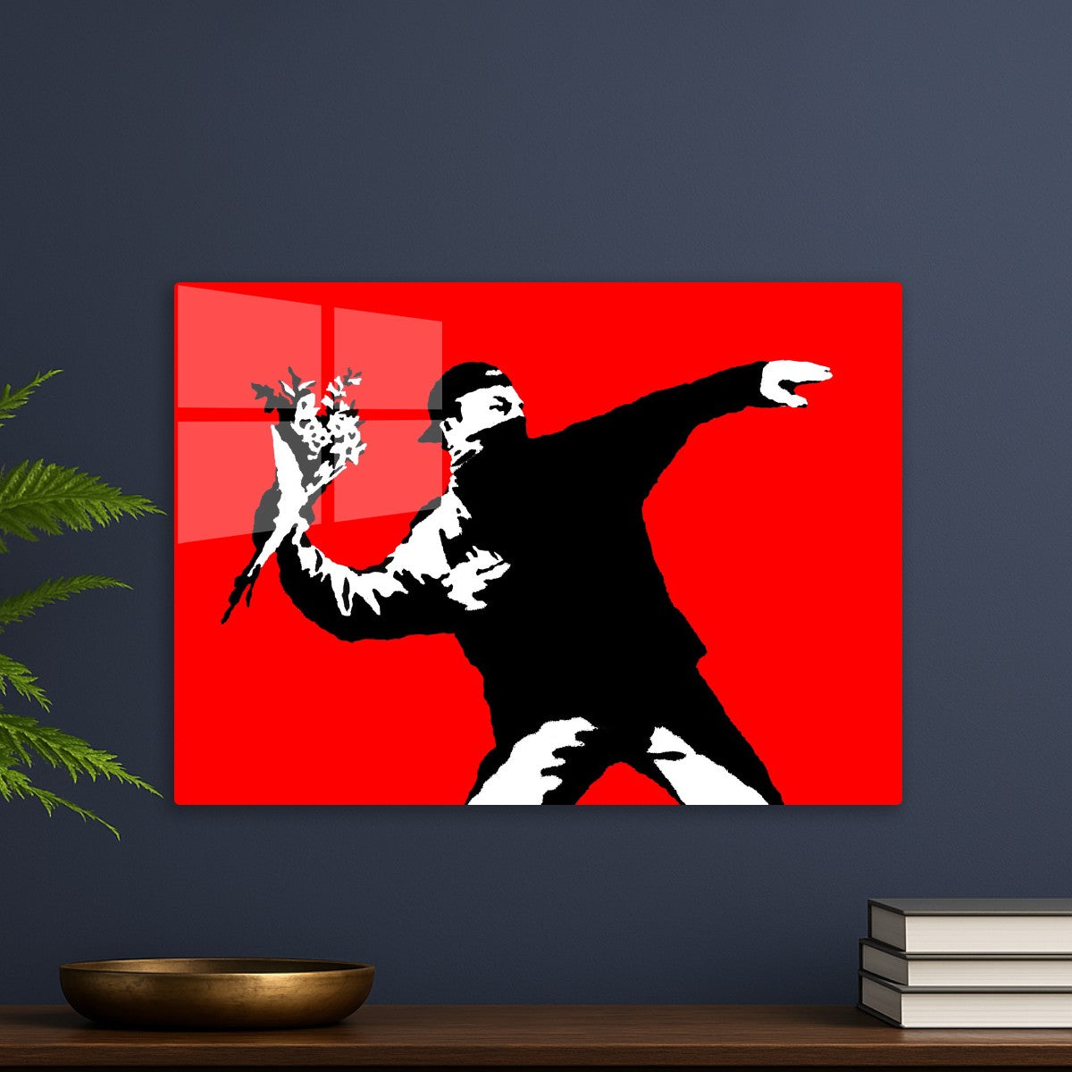 Flower Thrower by Banksy