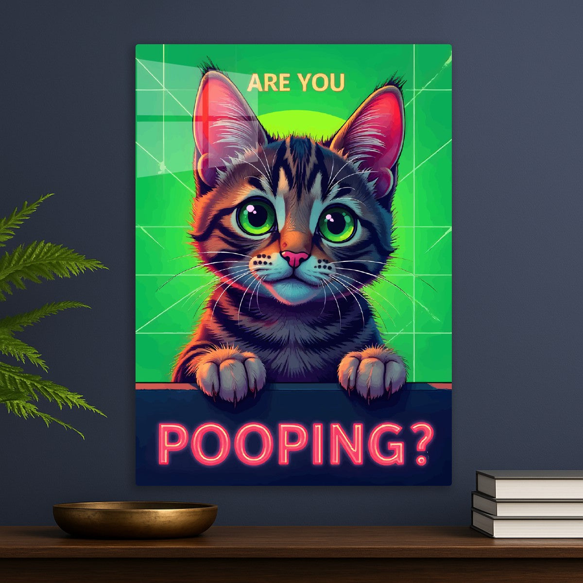 Are you pooping? Cat meme