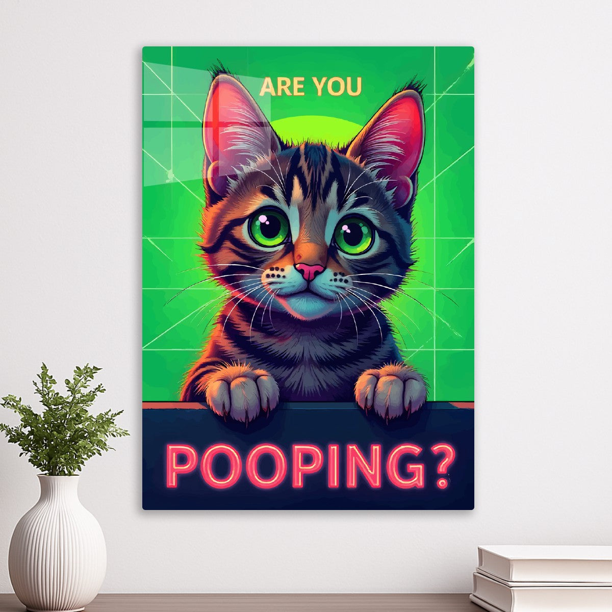 Are you pooping? Cat meme