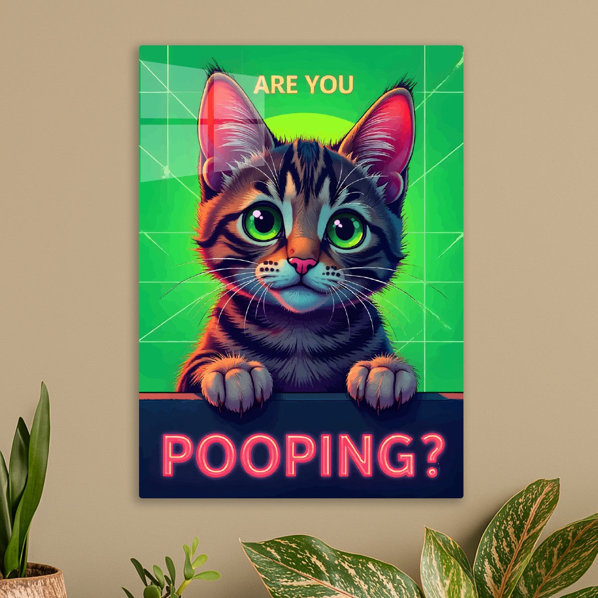 Are you pooping? Cat meme