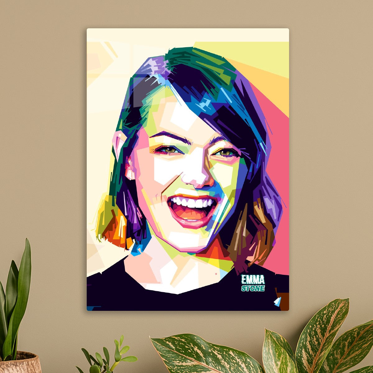 Emma Stone WPAP Popart