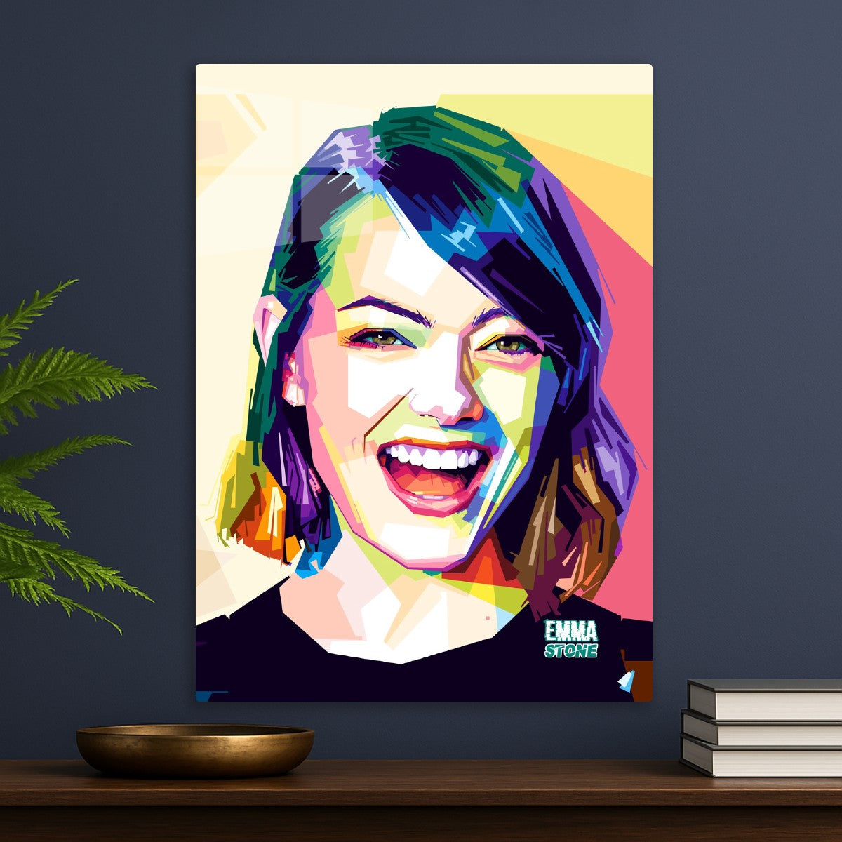 Emma Stone WPAP Popart