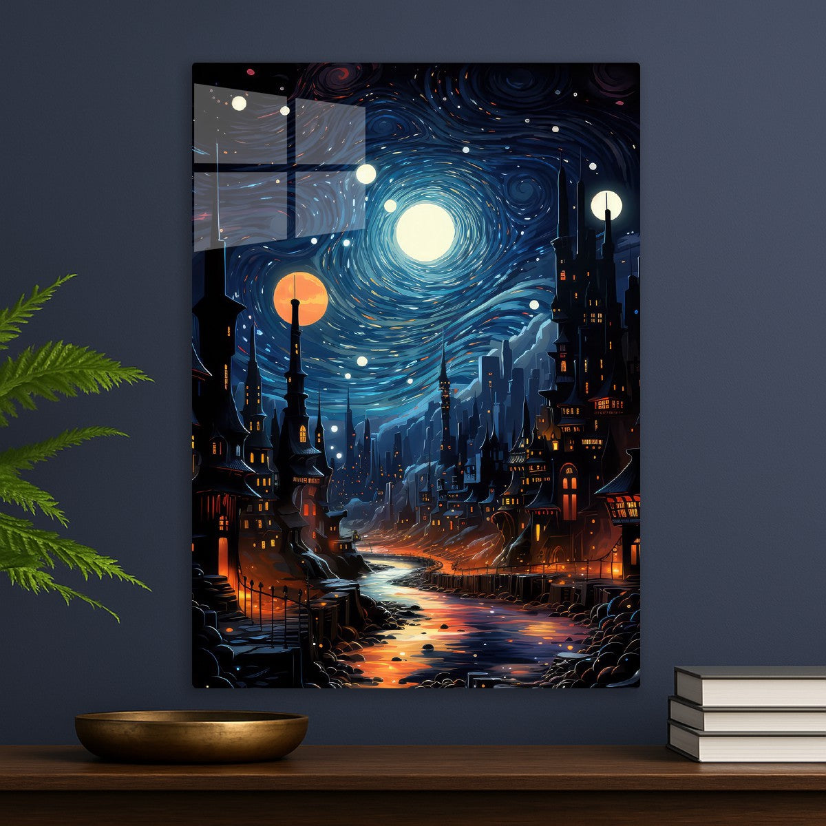 Futuristic Fantasy City night
