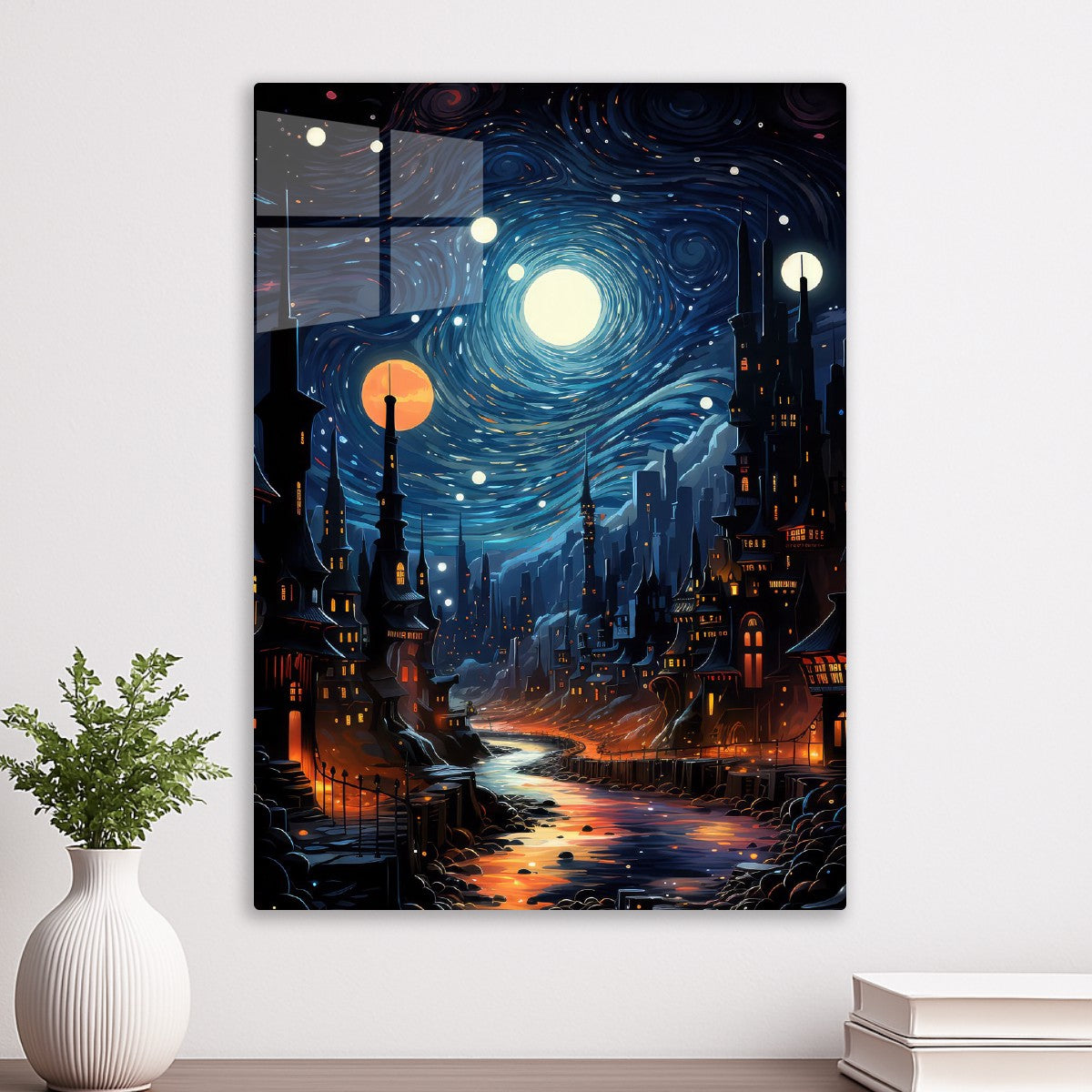 Futuristic Fantasy City night