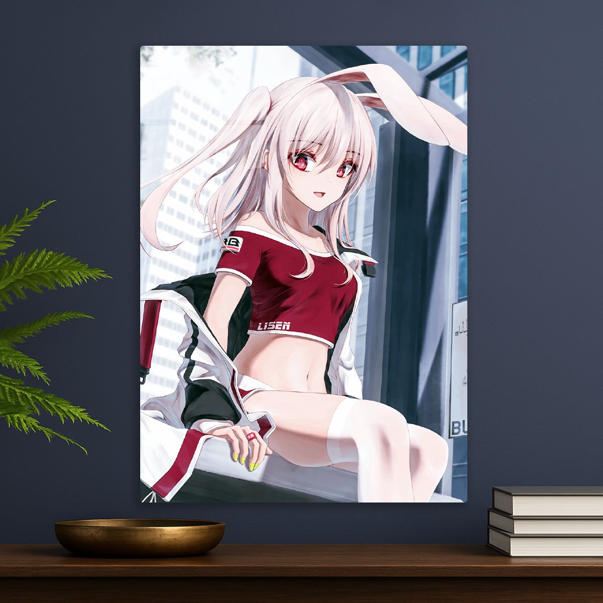 Red shirt Anime bunny girl