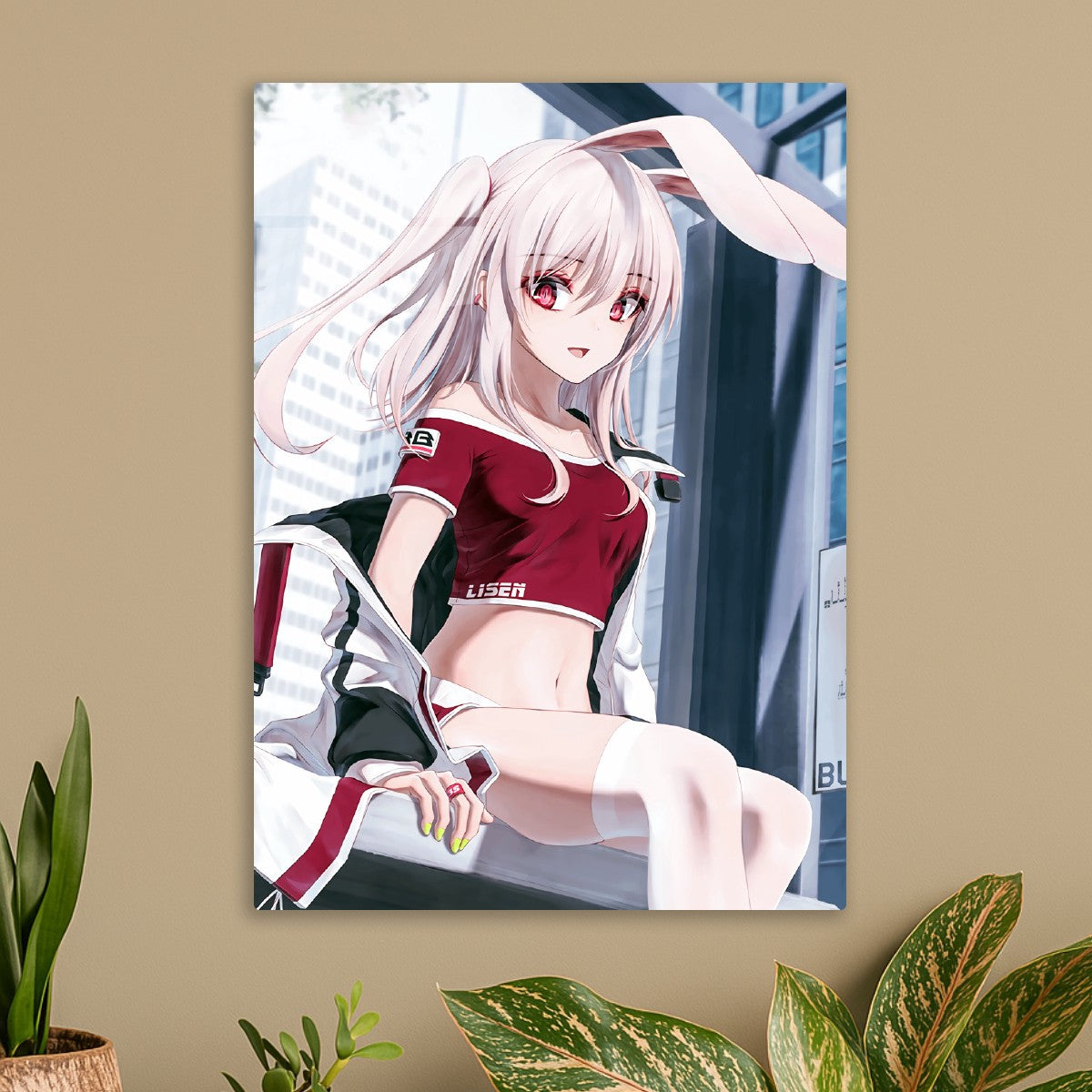Red shirt Anime bunny girl