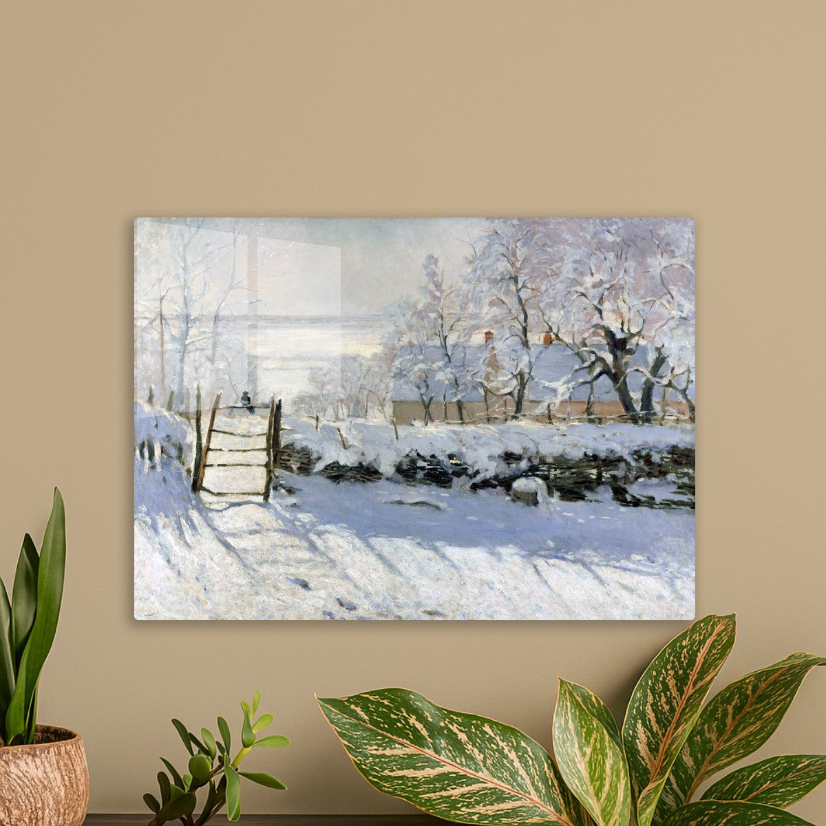 The Magpie winter by Claude Monet