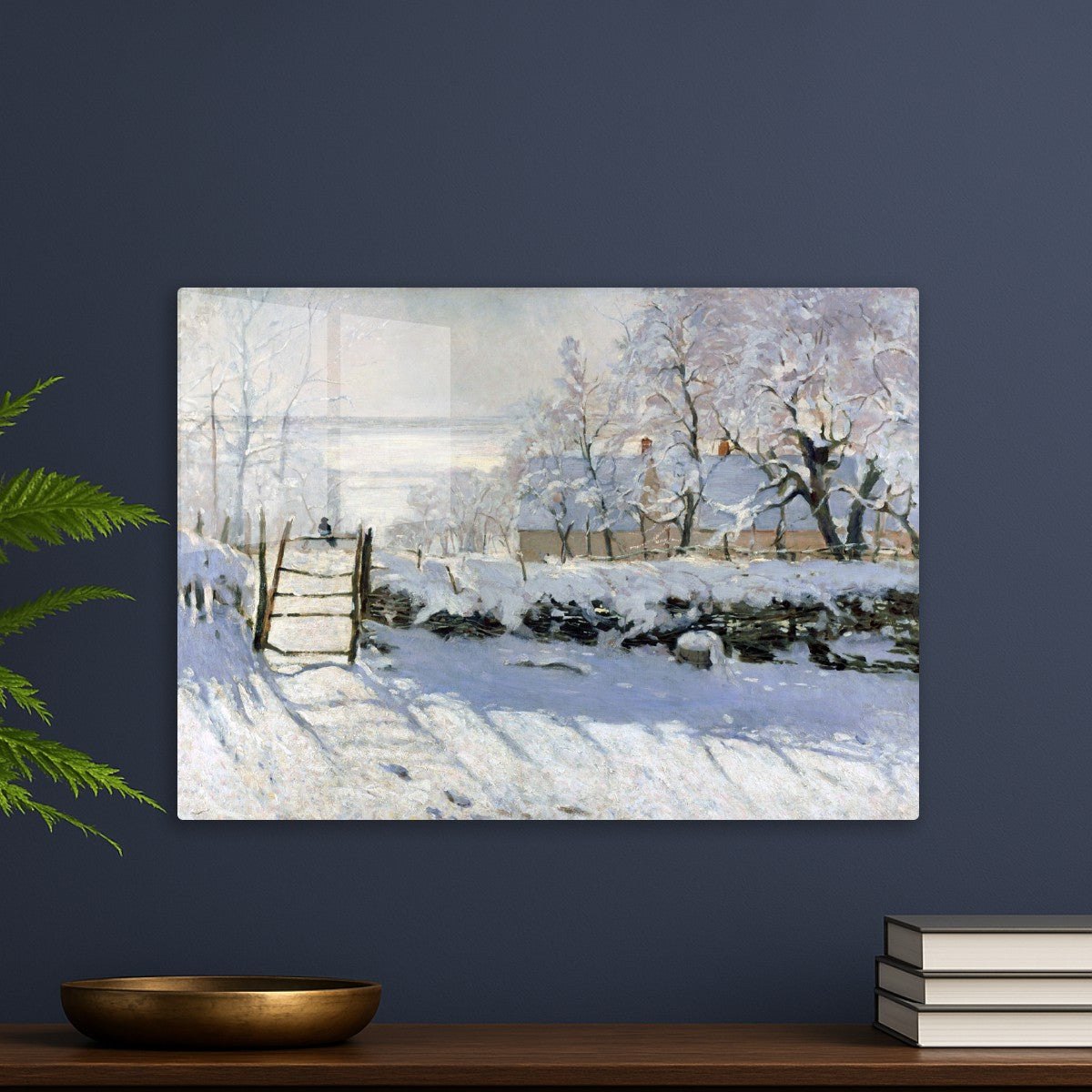 The Magpie winter by Claude Monet