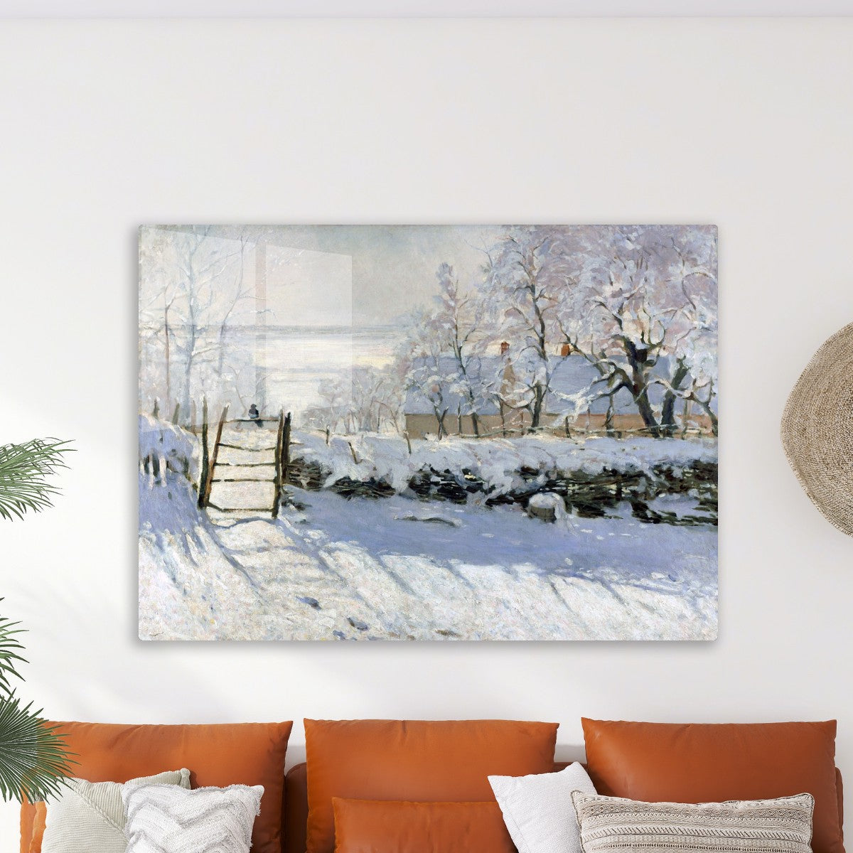 The Magpie winter by Claude Monet