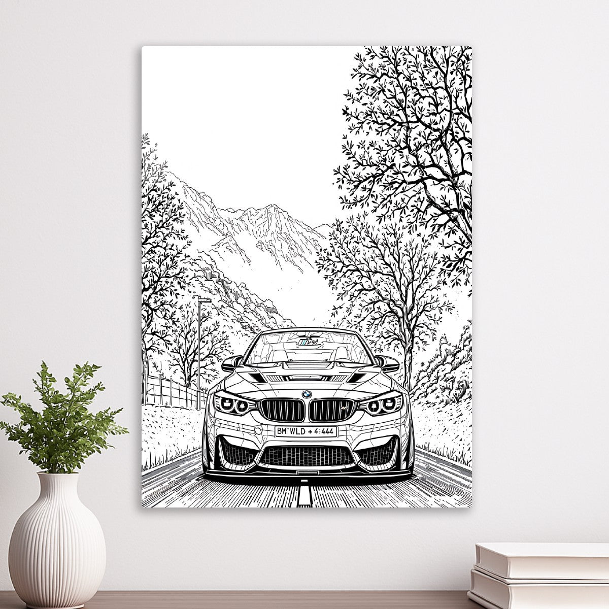 Greyscale BMW M3