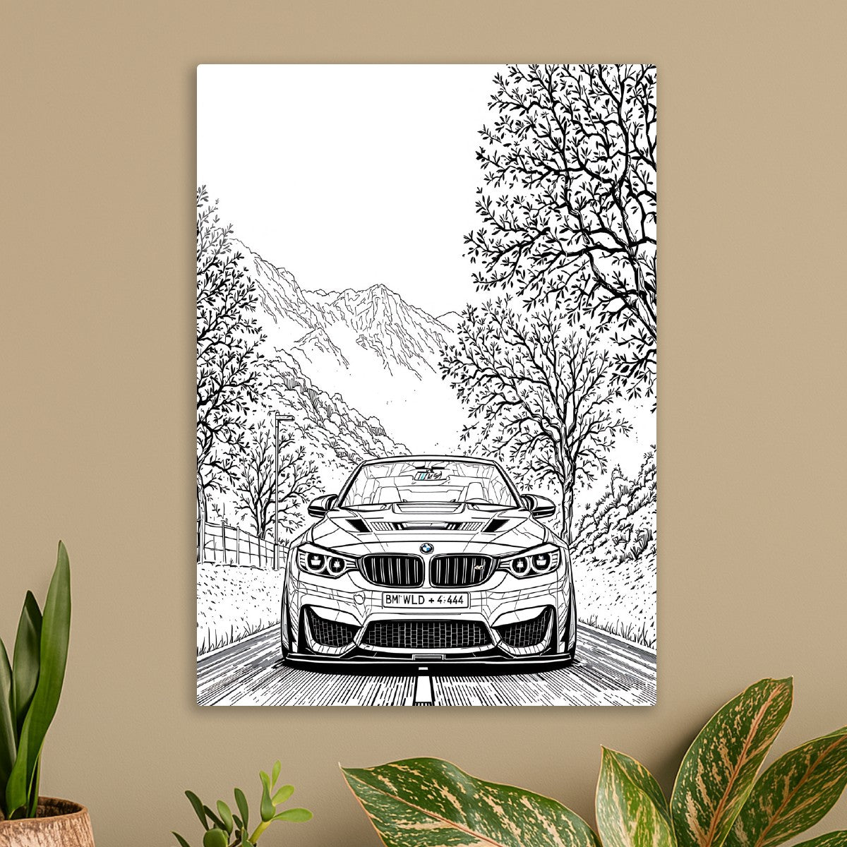 Greyscale BMW M3