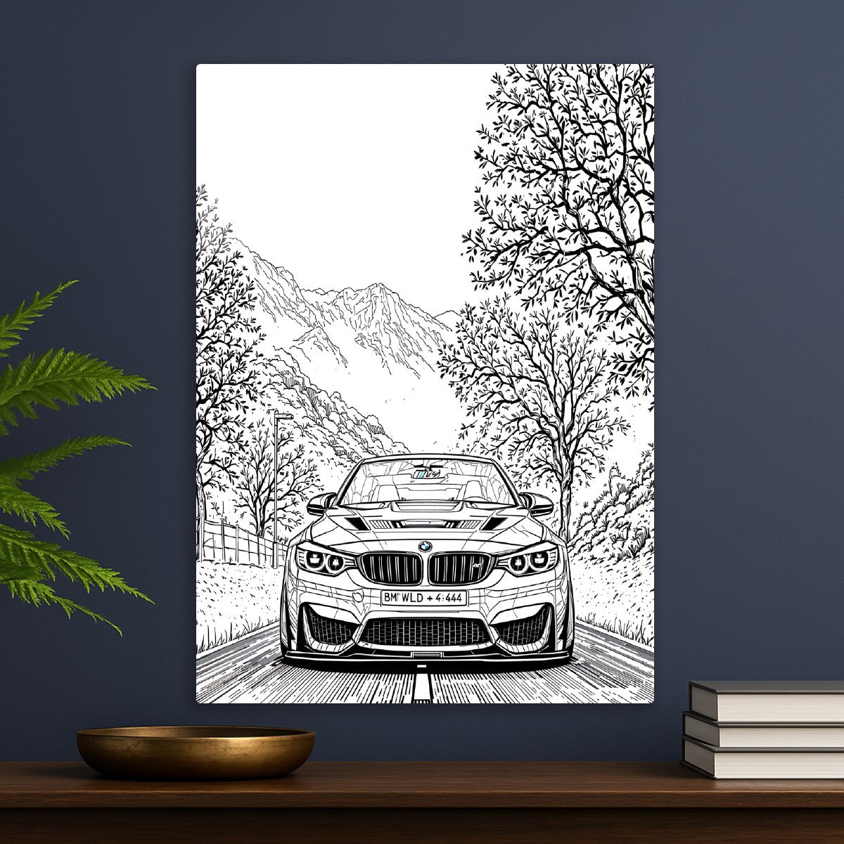 Greyscale BMW M3