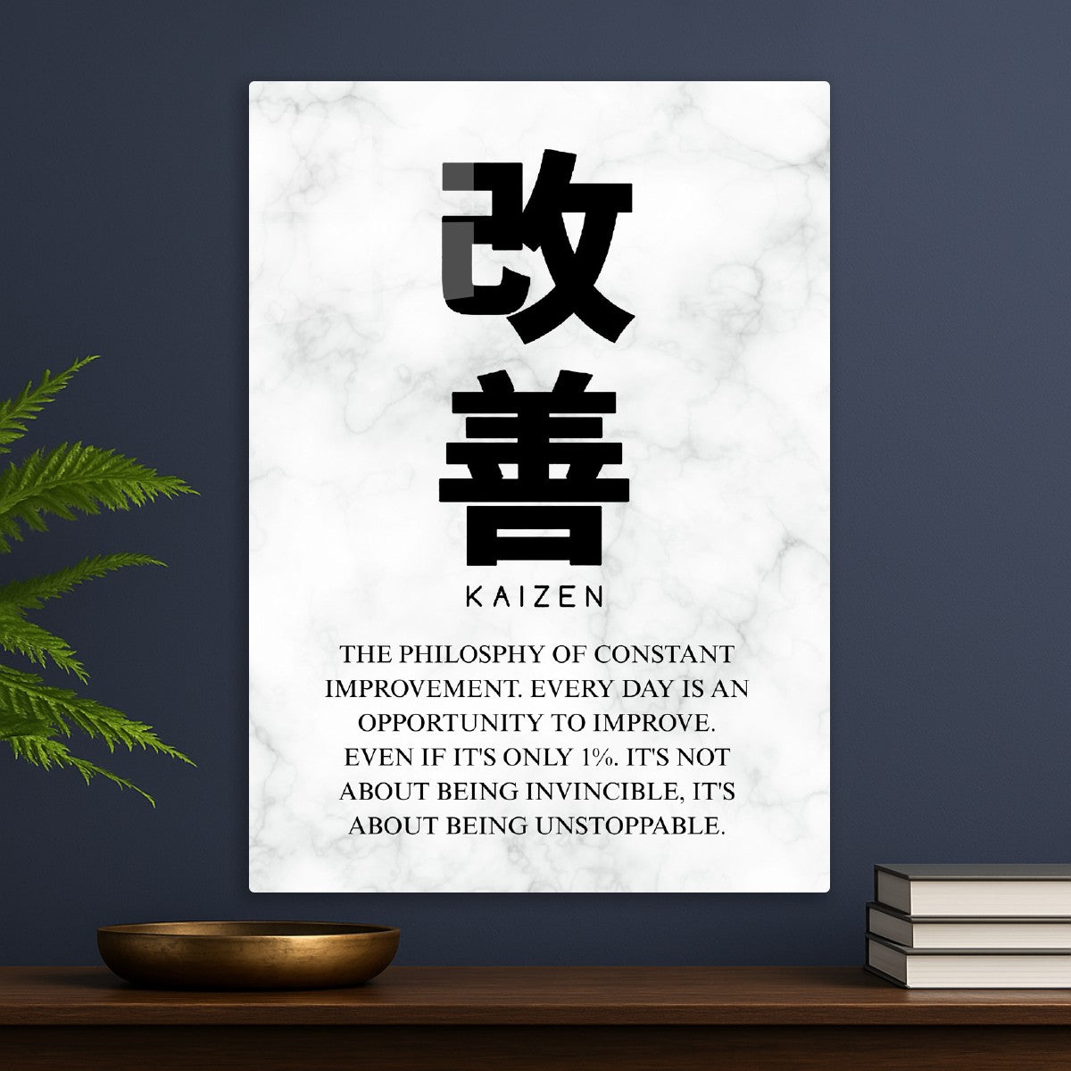 Kaizen The Philosophy of constant improvement white background
