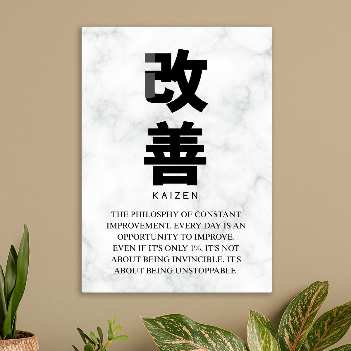 Kaizen The Philosophy of constant improvement white background