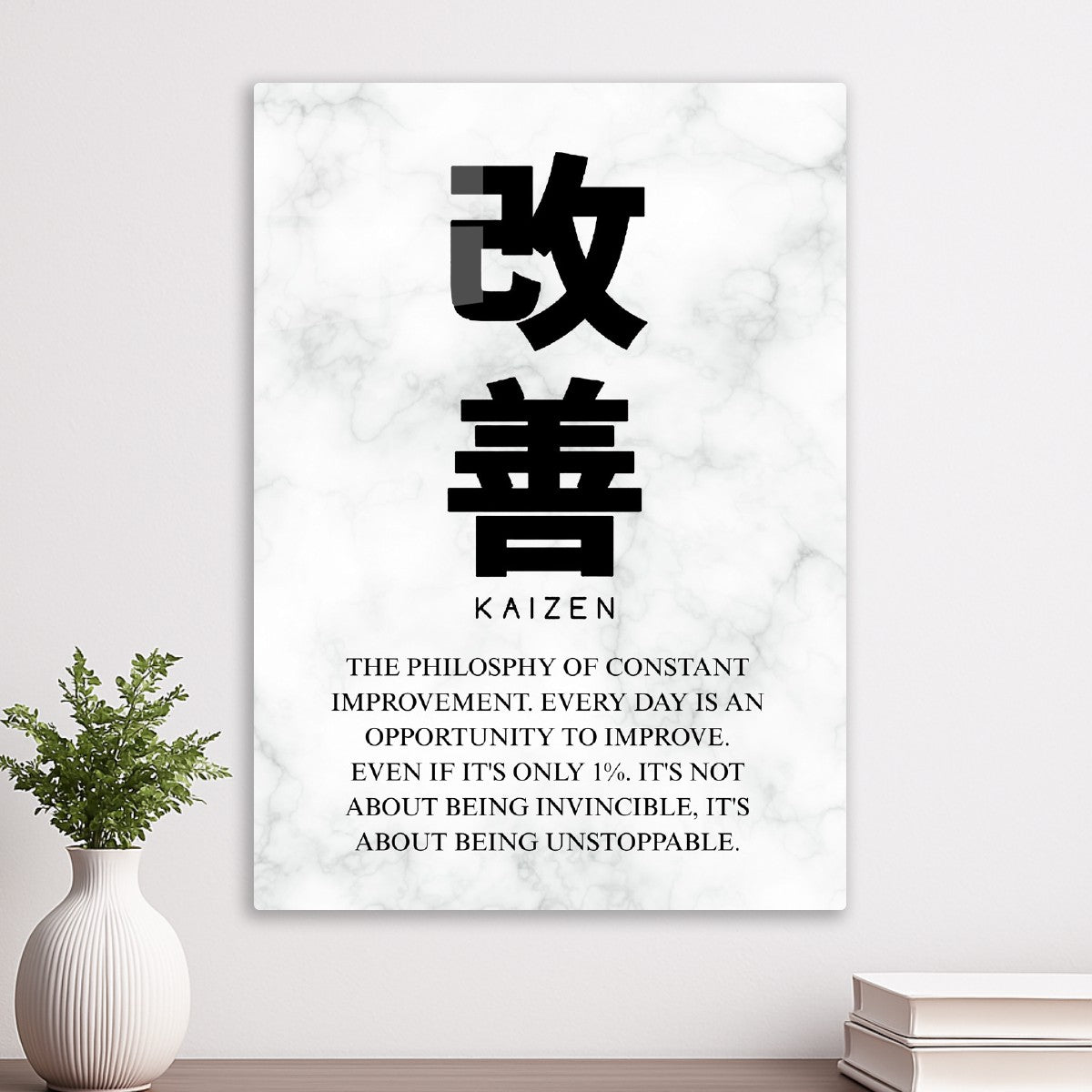 Kaizen The Philosophy of constant improvement white background