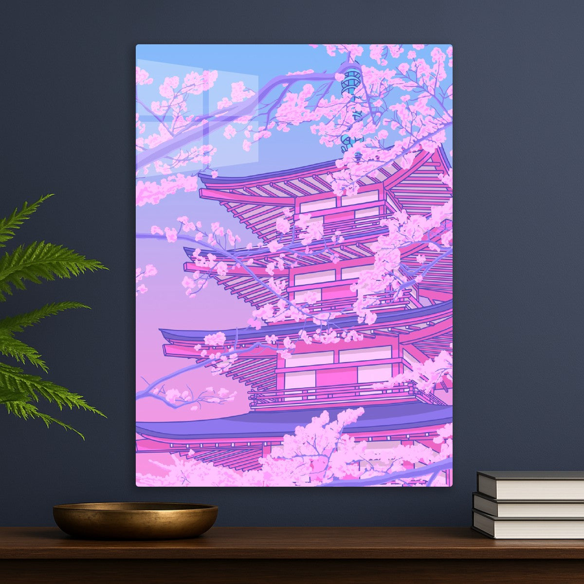 Cherry blossom of Japan castle