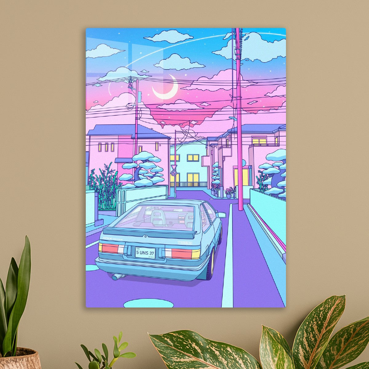 Toyota AE86 sunset