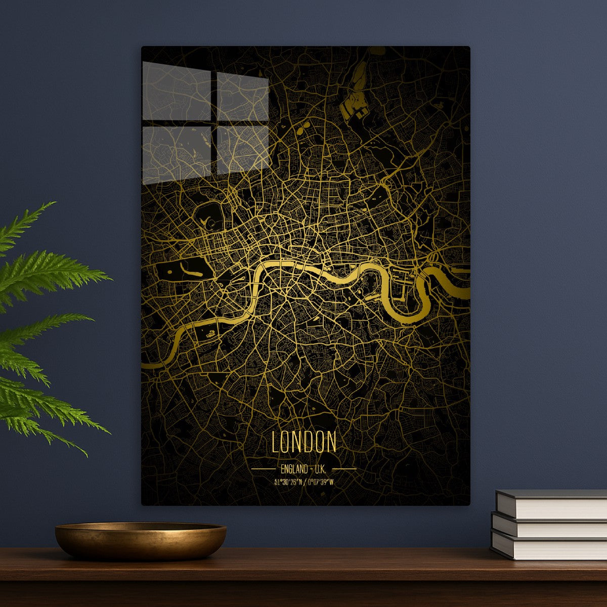 London lights city map
