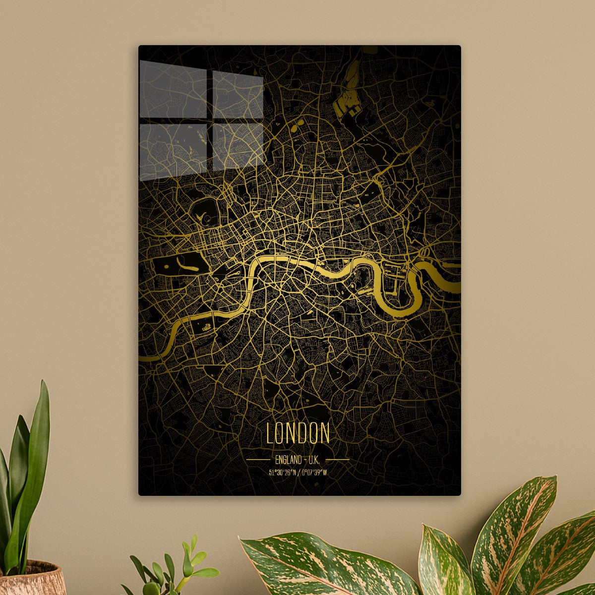 London lights city map