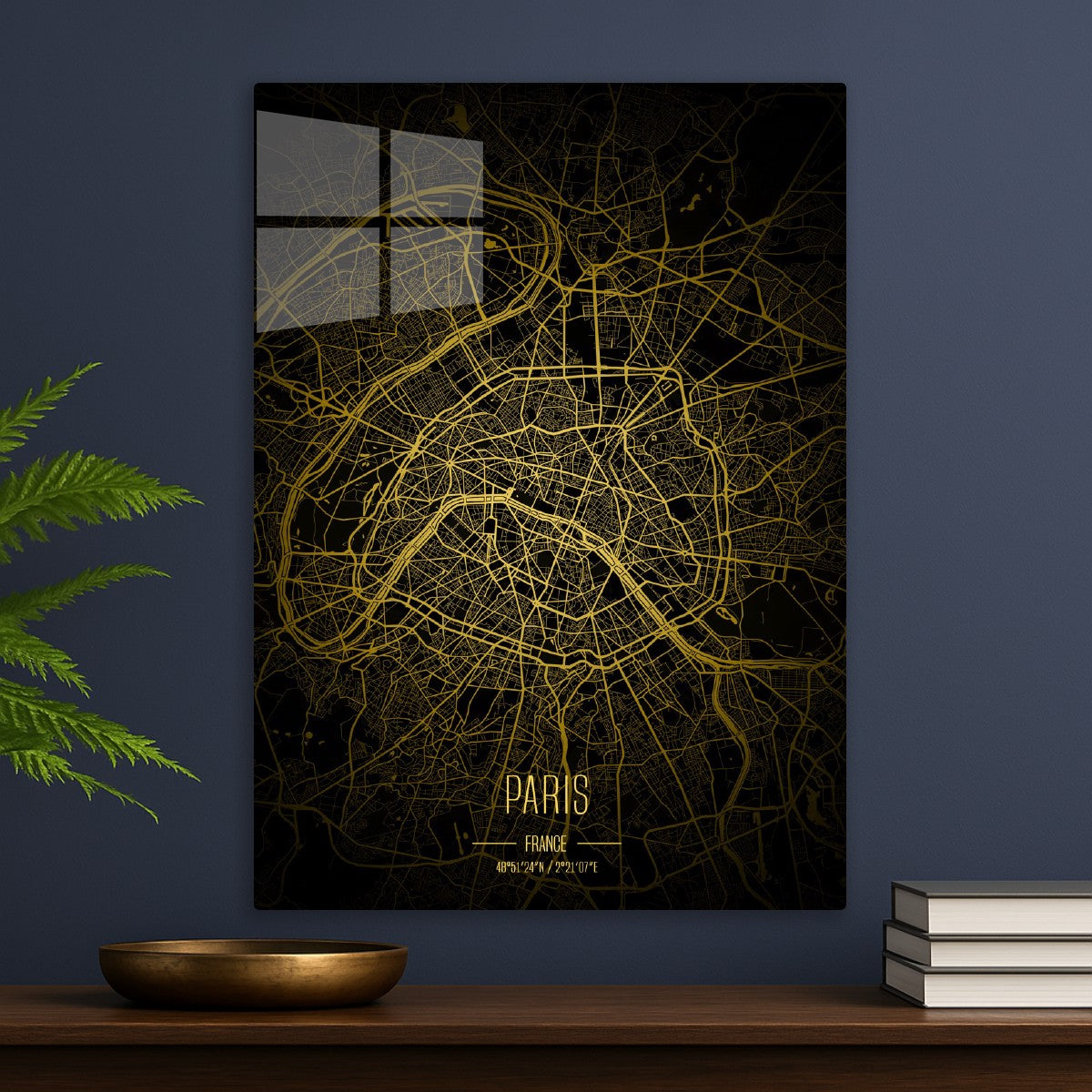 Paris lights city map