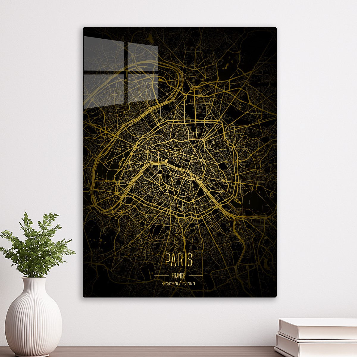 Paris lights city map