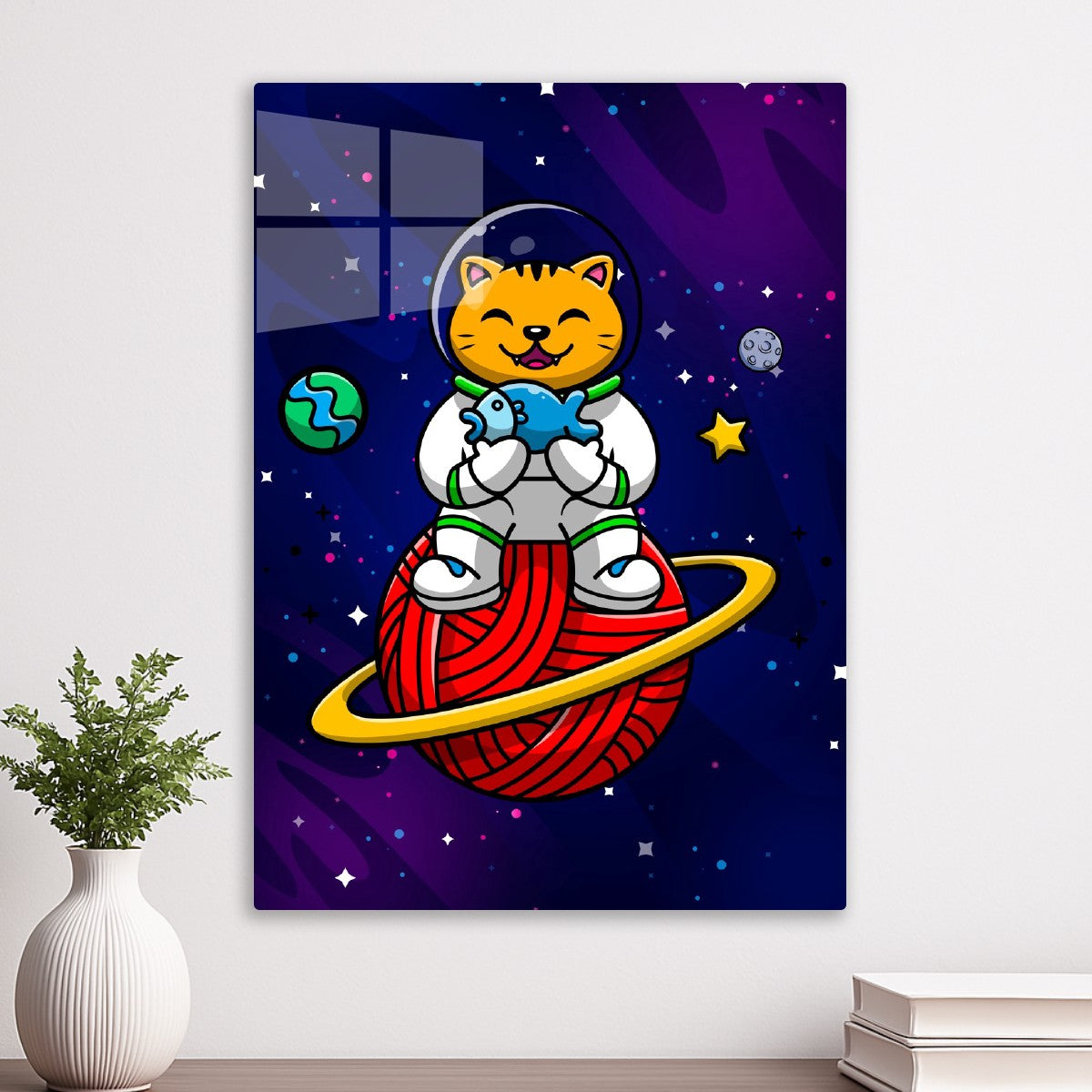 Space cat & fish