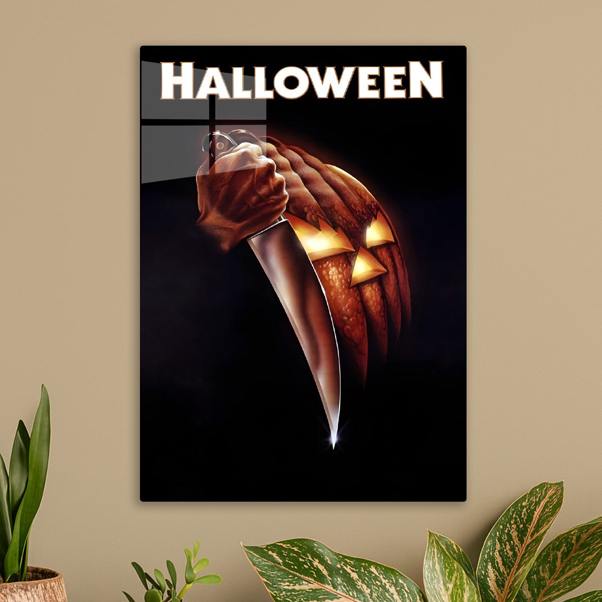Halloween Knife & Pumpkin Art