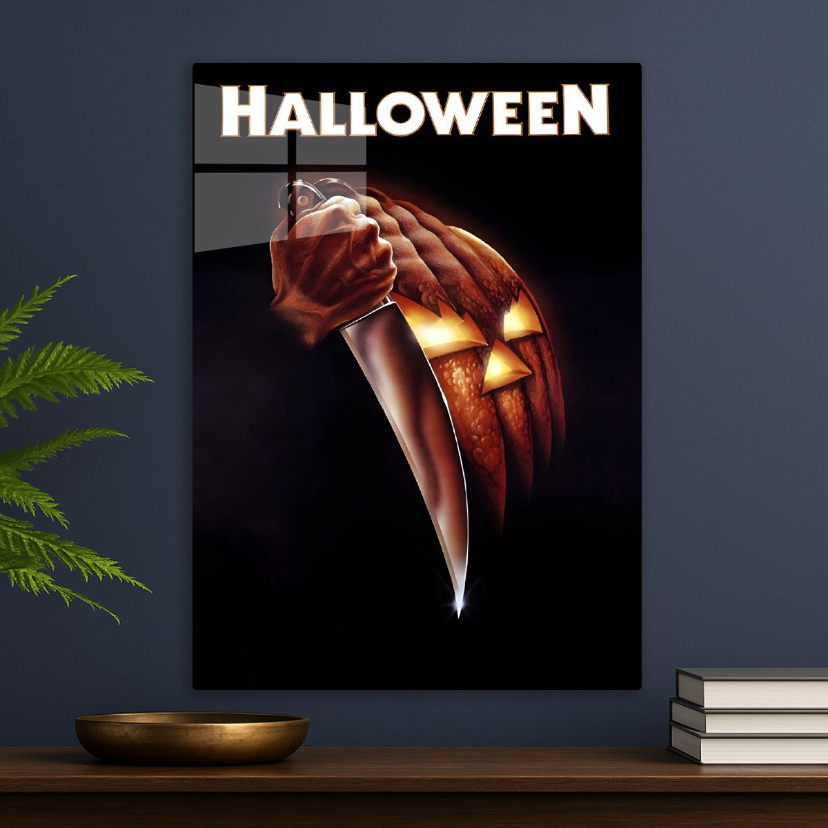 Halloween Knife & Pumpkin Art