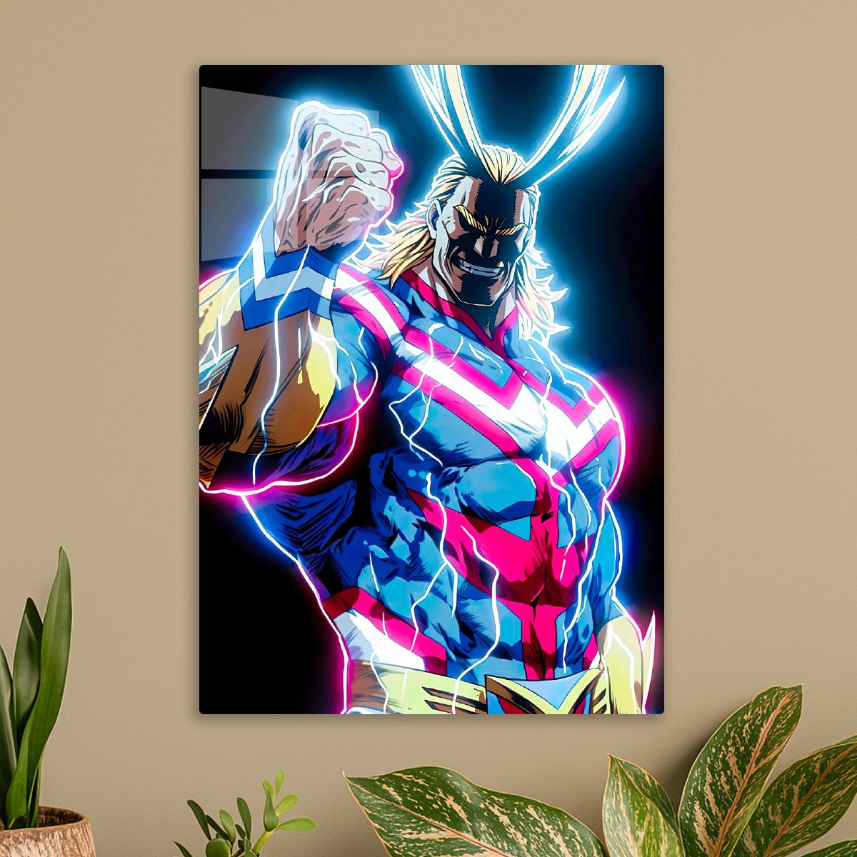 All Might, My Hero Academia neon light
