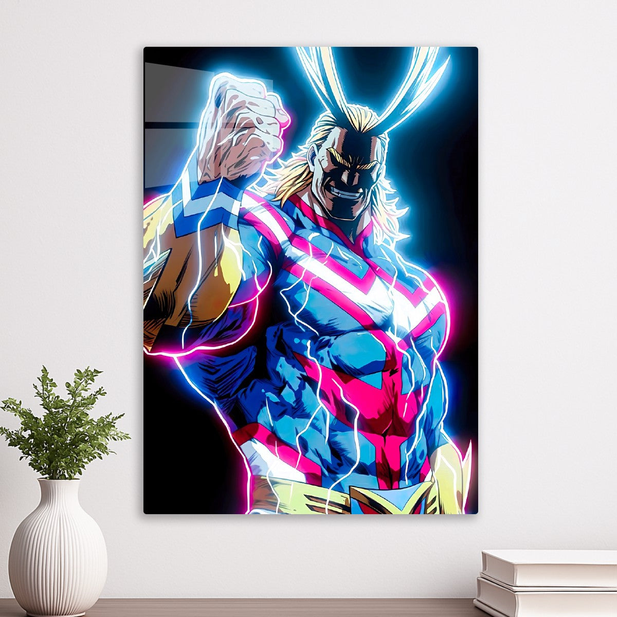All Might, My Hero Academia neon light