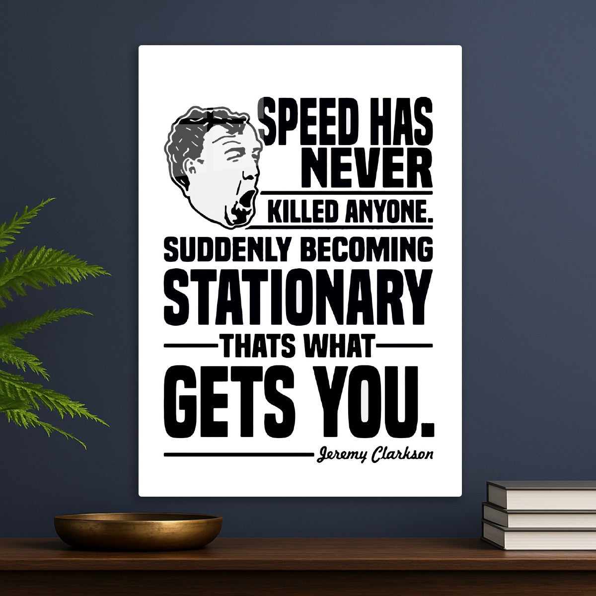 Jeremy Clarkson quote white background