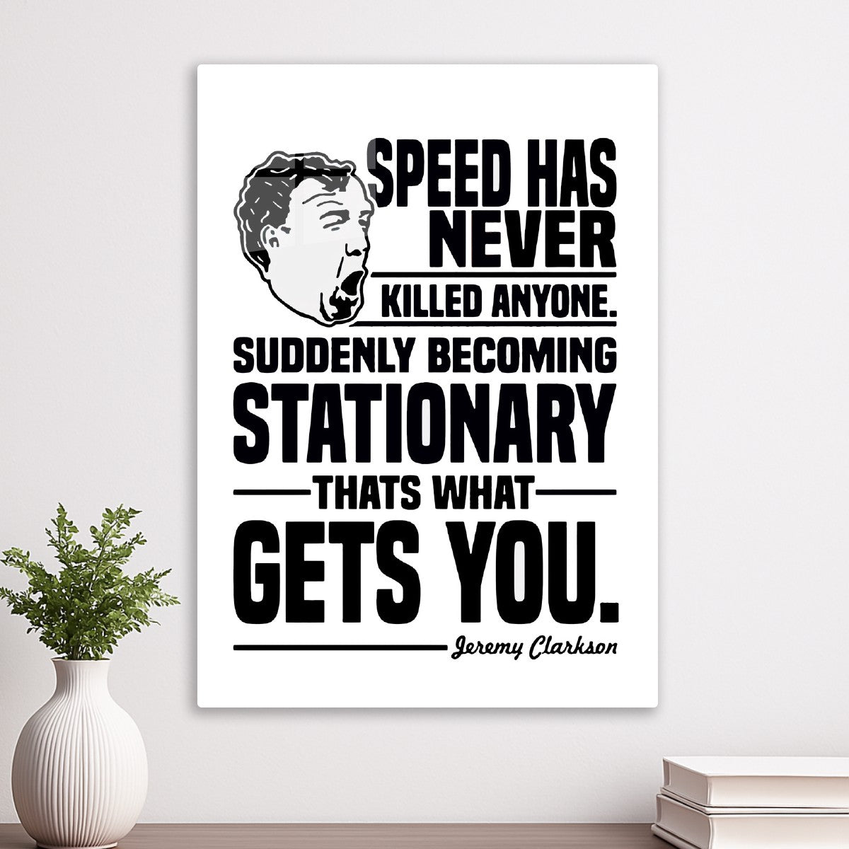 Jeremy Clarkson quote white background
